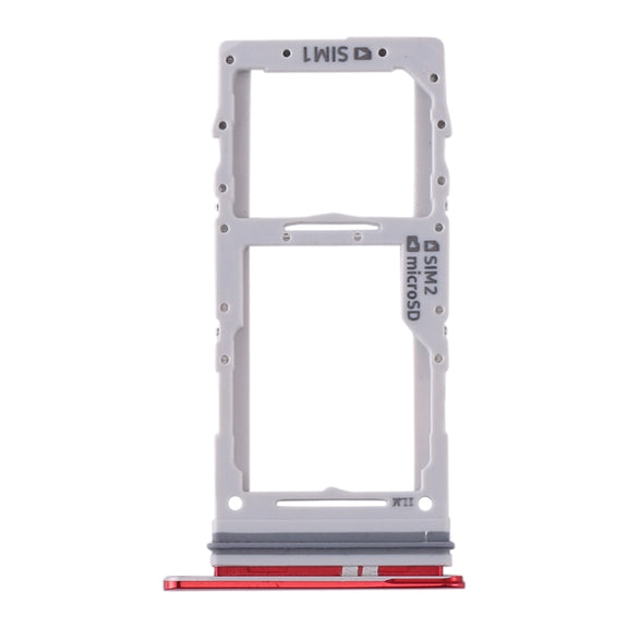 For Samsung Galaxy S20+ / Galaxy S20 Ultra SIM Card Tray + SIM Card Tray / Micro SD Card Tray (Red)