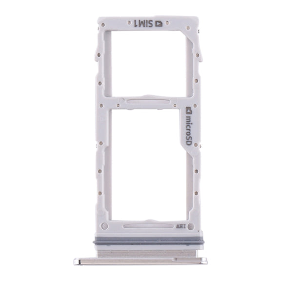 For Samsung Galaxy S20 SIM Card Tray + SIM Card Tray / Micro SD Card Tray (White)