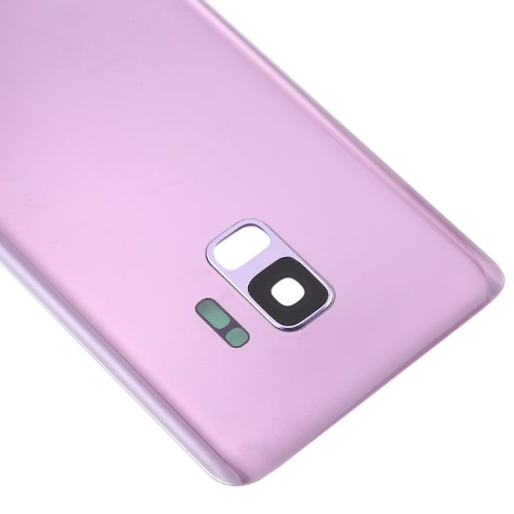 For Galaxy S9 Battery Back Cover with Camera Lens (Purple)