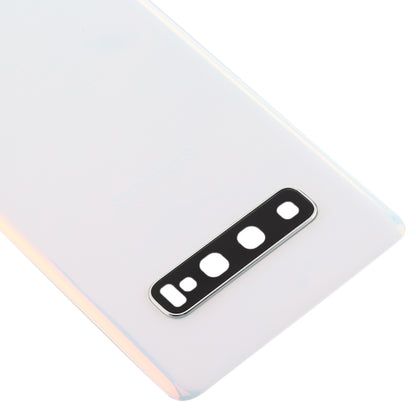 For Galaxy S10 Battery Back Cover with Camera Lens (White) - free shipping - PMC Jewellery - Order now!