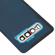 For Galaxy S10 Battery Back Cover with Camera Lens (White)