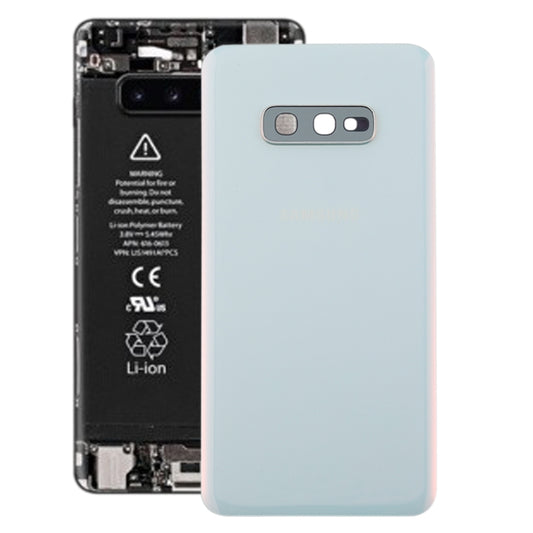 For Galaxy S10e Battery Back Cover with Camera Lens (White) - free shipping - PMC Jewellery - Order now!