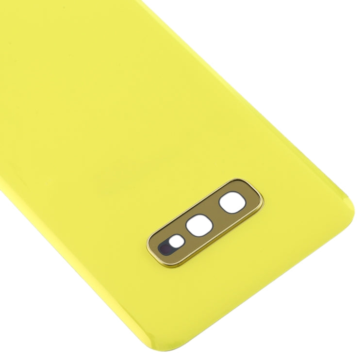 For Galaxy S10e Battery Back Cover with Camera Lens (Yellow) - free shipping - PMc TechLife - Order now!