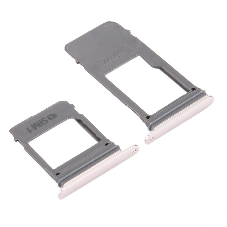 For Galaxy A5 (2017) / A520 & A7 (2017) / A720 SIM Card Tray + Micro SD Card Tray, Single Card (Gold)