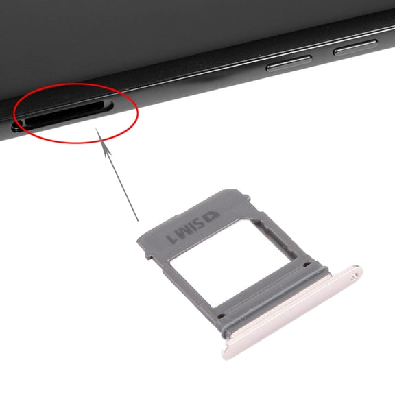 For Galaxy A5 (2017) / A520 & A7 (2017) / A720 SIM Card Tray + Micro SD Card Tray, Single Card (Gold)