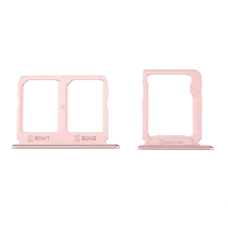 For Galaxy C9 Pro / C9000 SIM Card Tray + Micro SD Card Tray (Rose Gold) - free shipping - PMc TechLife - Order now!