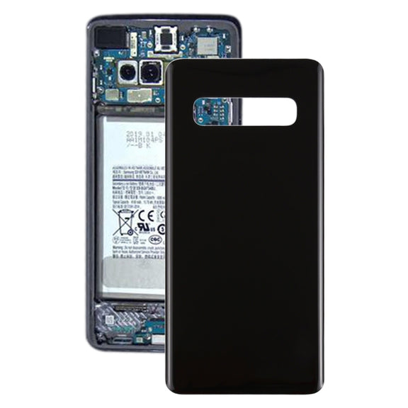 For Galaxy S10+ Battery Back Cover (Black)