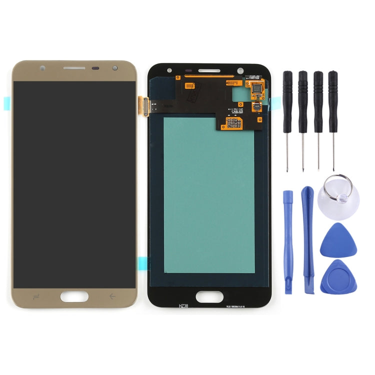 Original Super AMOLED LCD Screen for Galaxy J7 Duo / J720 with Digitizer Full Assembly (Gold)