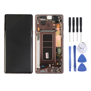 LCD Screen and Digitizer Full Assembly with Frame for Galaxy Note9 / N960A / N960F / N960V / N960T / N960U(Mocha Gold)