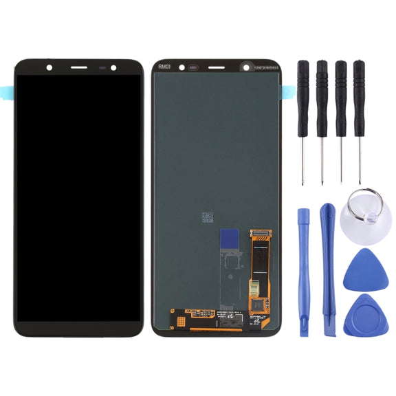Original Super AMOLED LCD Screen for Galaxy J8 (2018), J810F/DS, J810Y/DS, J810G/DS with Digitizer Full Assembly (Black)