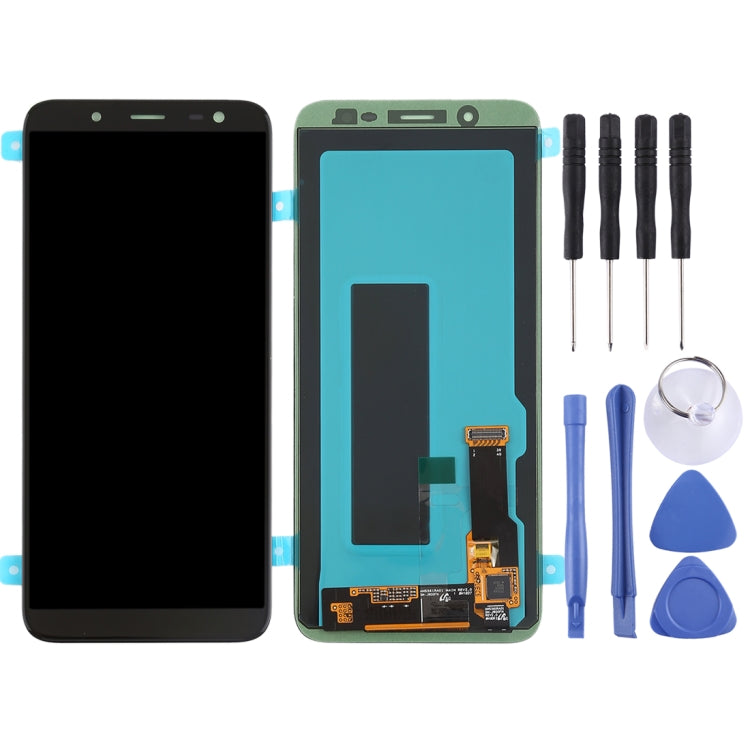 Original Super AMOLED LCD Screen for Galaxy J6 (2018) with Digitizer Full Assembly (Black) - free shipping - PMc TechLife - Order now!