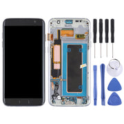 Original Super AMOLED Material LCD Screen and Digitizer Full Assembly(with Frame / Charging Port Flex Cable / Power Button Flex Cable / Volume Button Flex Cable) for Galaxy S7 Edge / G935F / G935FD(Black)