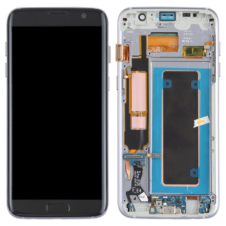 Original Super AMOLED Material LCD Screen and Digitizer Full Assembly(with Frame / Charging Port Flex Cable / Power Button Flex Cable / Volume Button Flex Cable) for Galaxy S7 Edge / G935F / G935FD(Black)