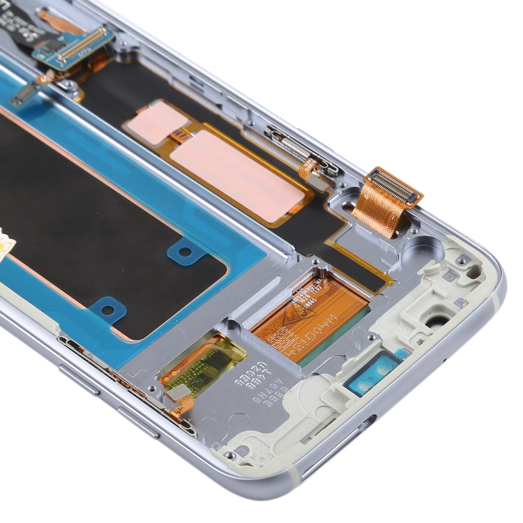 Original Super AMOLED Material LCD Screen and Digitizer Full Assembly(with Frame / Charging Port Flex Cable / Power Button Flex Cable / Volume Button Flex Cable) for Galaxy S7 Edge / G935F / G935FD(Black)