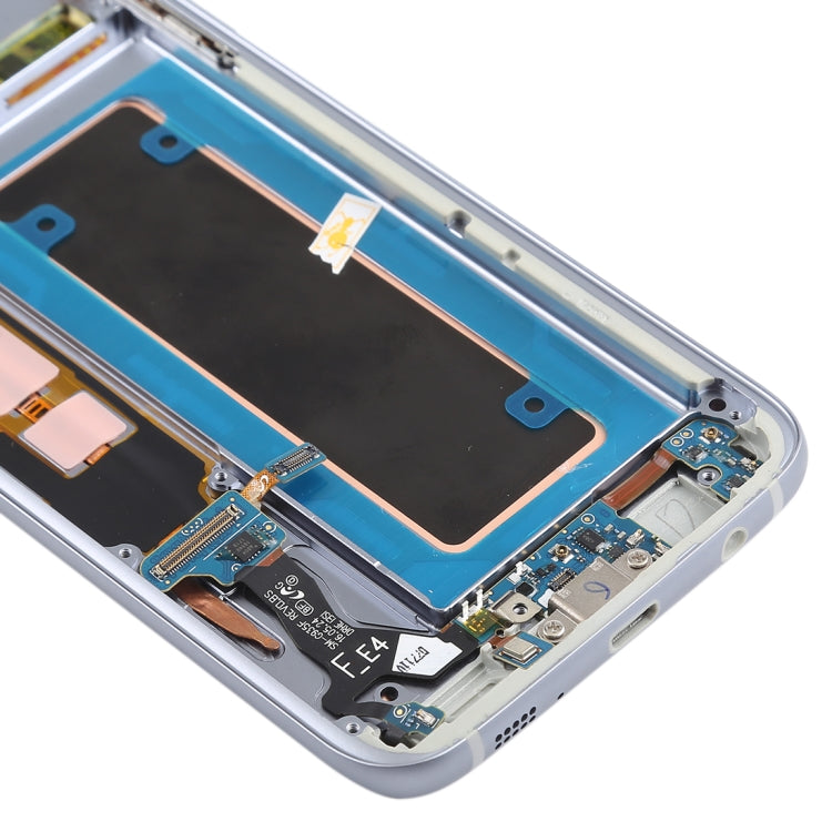 Original Super AMOLED Material LCD Screen and Digitizer Full Assembly(with Frame / Charging Port Flex Cable / Power Button Flex Cable / Volume Button Flex Cable) for Galaxy S7 Edge / G935F / G935FD(Black)