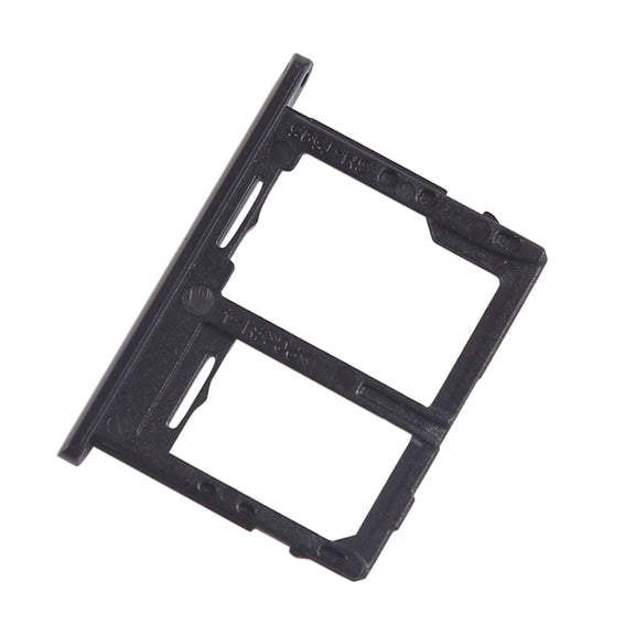 For Galaxy Tab A 10.5 inch T595 4G SIM Card Tray + Micro SD Card Tray (Black)