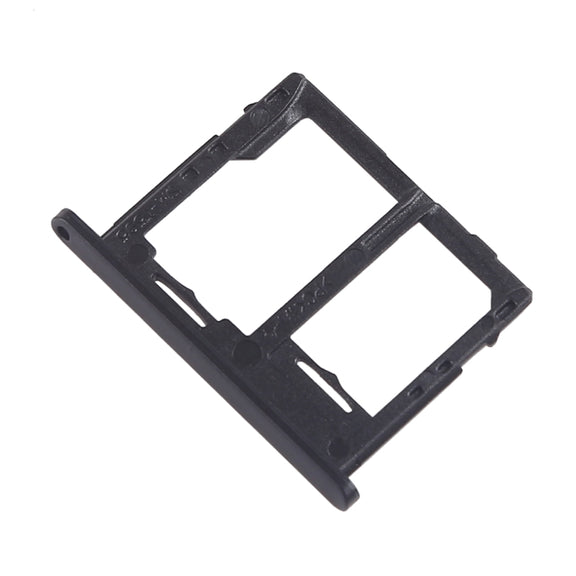 For Galaxy Tab A 10.5 inch T595 4G SIM Card Tray + Micro SD Card Tray (Black)