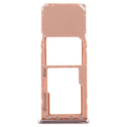 For Galaxy A7 (2018) / A750F SIM Card Tray + Micro SD Card Tray (Gold)