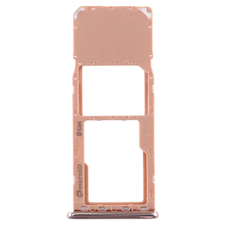 For Galaxy A7 (2018) / A750F SIM Card Tray + Micro SD Card Tray (Gold)