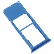 For Galaxy A7 (2018) / A750F SIM Card Tray + Micro SD Card Tray (Blue)