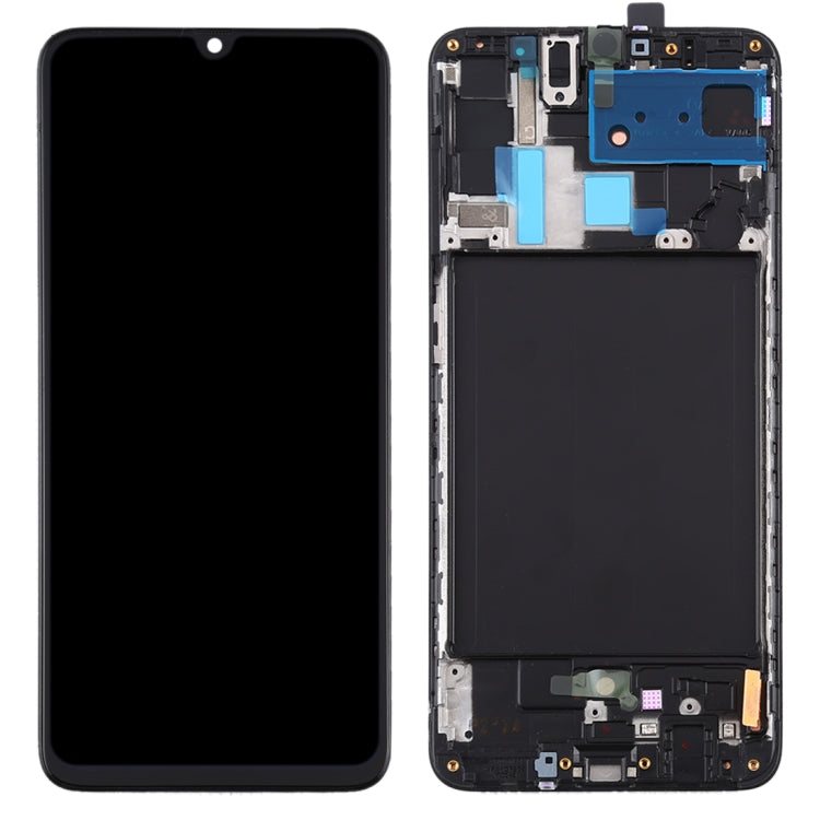 Original Super AMOLED LCD Screen for Galaxy A70 Digitizer Full Assembly with Frame