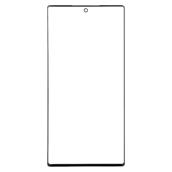 For Galaxy Note 10 + Front Screen Outer Glass Lens (Black)