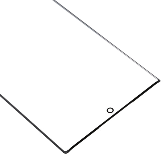 For Galaxy Note 10 + Front Screen Outer Glass Lens (Black)