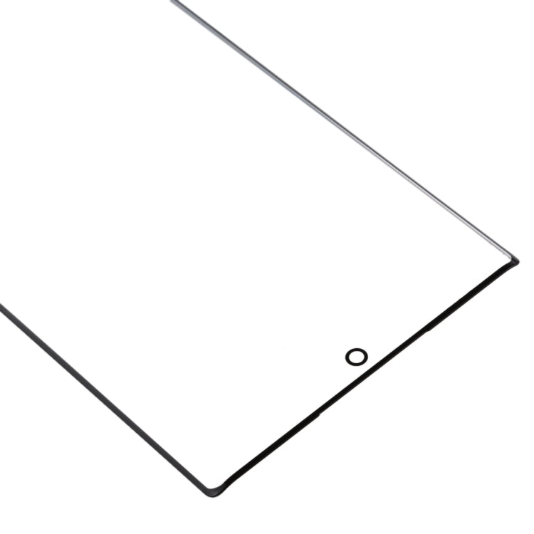 For Galaxy Note 10 + Front Screen Outer Glass Lens (Black)