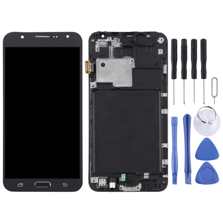 TFT LCD Screen for Galaxy J7 (2015) / J700F Digitizer Full Assembly with Frame (Black) - free shipping - PMc TechLife - Order now!