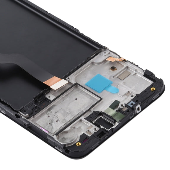 OEM LCD Screen for Samsung Galaxy A10 / SM-A105F (Single Card Version) Digitizer Full Assembly with Frame (Black)