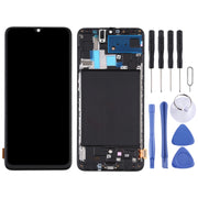TFT LCD Screen for Samsung Galaxy A70  Digitizer Full Assembly with Frame, Not Supporting Fingerprint Identification (Black)