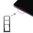 For Samsung Galaxy A21s SIM Card Tray + SIM Card Tray + Micro SD Card Tray (Black) - free shipping - PMc TechLife - Order now!