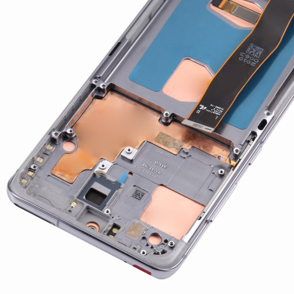 Original Super AMOLED LCD Screen for Samsung Galaxy S20 Ultra 4G/S20 Ultra 5G Digitizer Full Assembly with Frame (Grey)