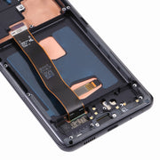 Original Super AMOLED LCD Screen for Samsung Galaxy S20 Ultra 4G/S20 Ultra 5G Digitizer Full Assembly with Frame (Black)