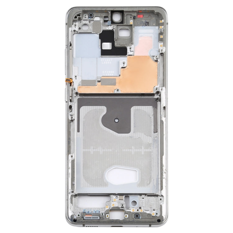 For Samsung Galaxy S20 Ultra  Middle Frame Bezel Plate with Side Keys (Silver)