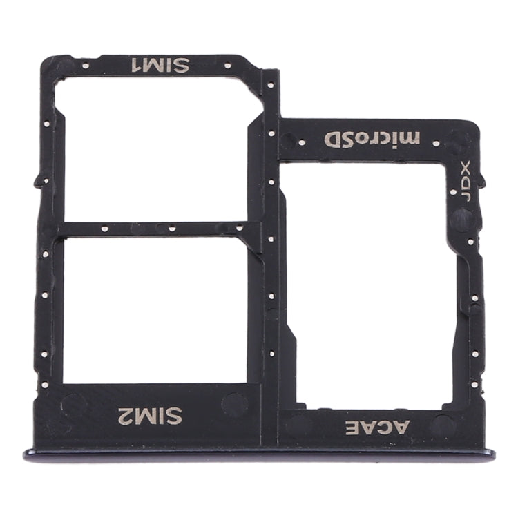 For Samsung Galaxy A315 / A31 SIM Card Tray + SIM Card Tray + Micro SD Card Tray (Black)