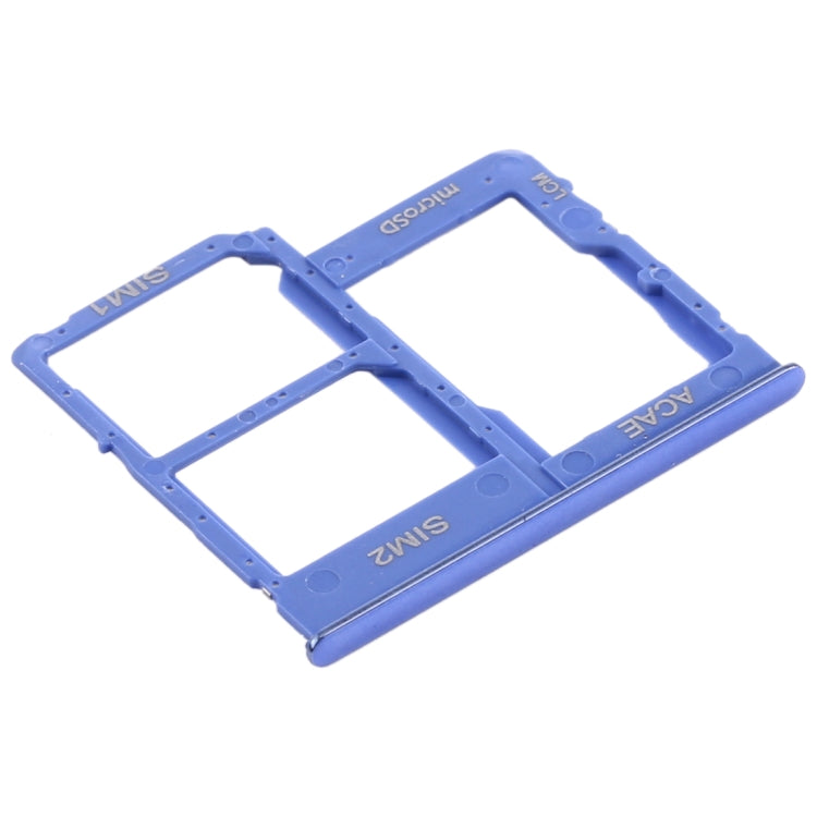 For Samsung Galaxy A315 / A31 SIM Card Tray + SIM Card Tray + Micro SD Card Tray (Blue)