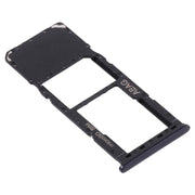 For Samsung Galaxy A21s SIM Card Tray + Micro SD Card Tray (Black)