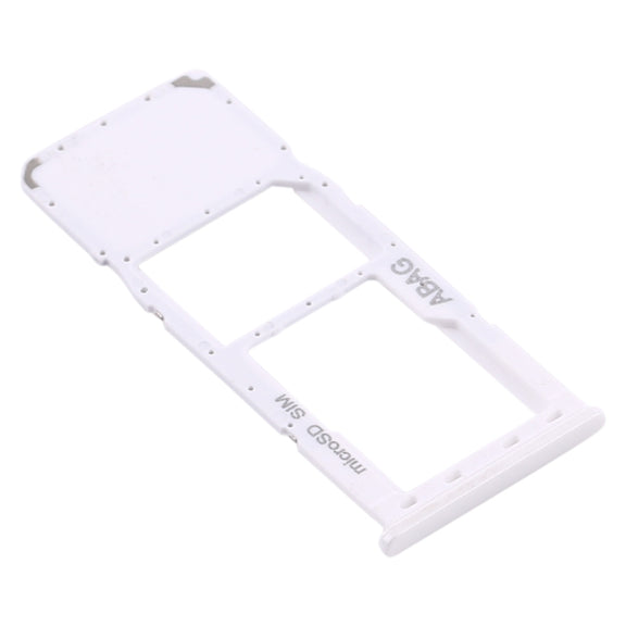 For Samsung Galaxy A21s SIM Card Tray + Micro SD Card Tray (White)