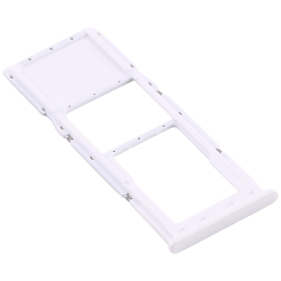 For Samsung Galaxy A21s SIM Card Tray + Micro SD Card Tray (White)