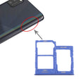 For Samsung Galaxy A41 / A415 SIM Card Tray + SIM Card Tray + Micro SD Card Tray (Blue) - free shipping - PMc TechLife - Order now!