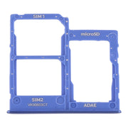 For Samsung Galaxy A41 / A415 SIM Card Tray + SIM Card Tray + Micro SD Card Tray (Blue)