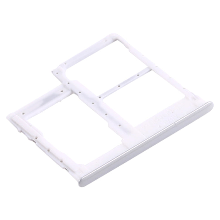 For Samsung Galaxy A41 / A415 SIM Card Tray + SIM Card Tray + Micro SD Card Tray (White)
