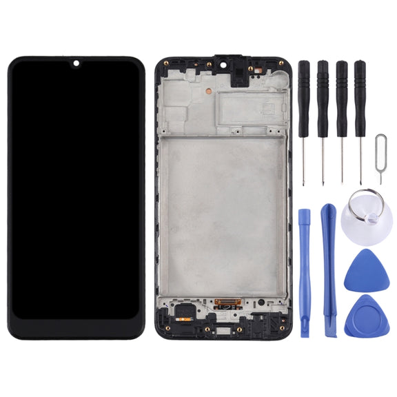 TFT LCD Screen for Samsung Galaxy M31 / Galaxy M31 Prime Digitizer Full Assembly with Frame (Black)