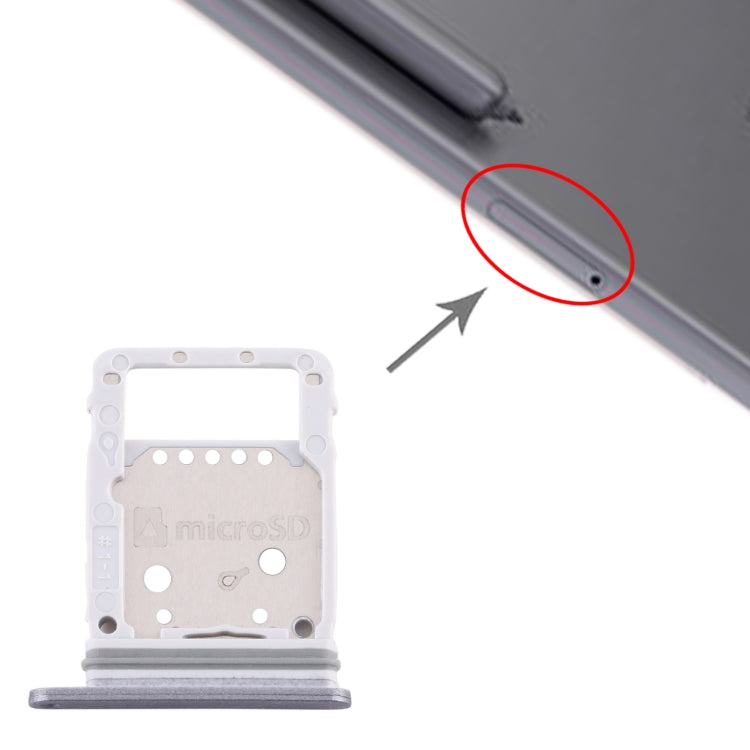For Samsung Galaxy Tab S6 SM-T860 SIM Card Tray + Micro SD Card Tray (Silver) - free shipping - PMc TechLife - Order now!