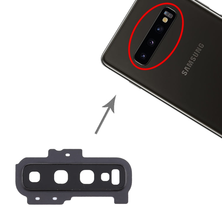 For Samsung Galaxy S10+ 10pcs Camera Lens Cover (Black)