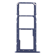 For Samsung Galaxy A11 SM-A115 SIM Card Tray + SIM Card Tray + Micro SD Card Tray (Blue)