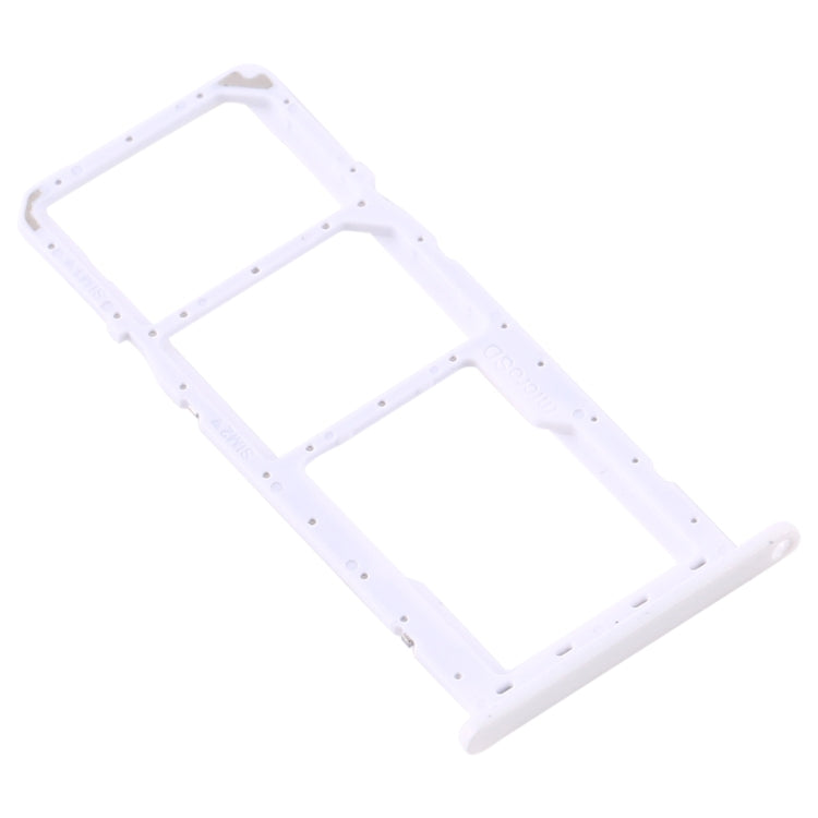 For Samsung Galaxy A11 SM-A115 SIM Card Tray + SIM Card Tray + Micro SD Card Tray (White)