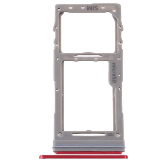 For Samsung Galaxy Note 10 Lite SM-N770 SIM Card Tray + Micro SD Card Tray (Red)