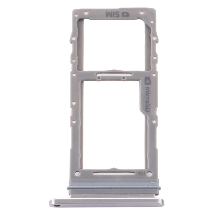For Samsung Galaxy Note 10 Lite SM-N770 SIM Card Tray + Micro SD Card Tray (Silver)
